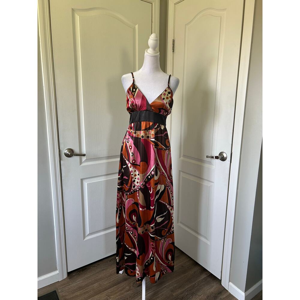 Y2K spaghetti strap Boho full length slip dress KLD signature